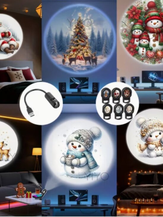 Other - Portable LED USB Christmas Projector